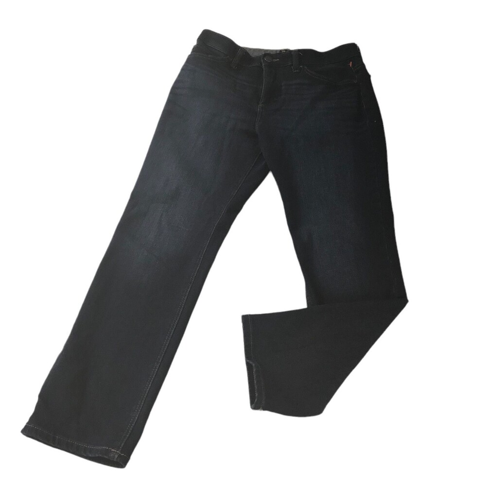 Lee Jeans Women's Size 10 Short Mid Rise Straight Leg Dark Wash Pants